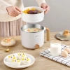 AIDRVI Instant noodle cooking Wonder portable electric cooker, dormitory student pot, instant noodle cooking pot, multi-functional household all-in-one pot, small electric heating. The pot hot pot is white. Specification image